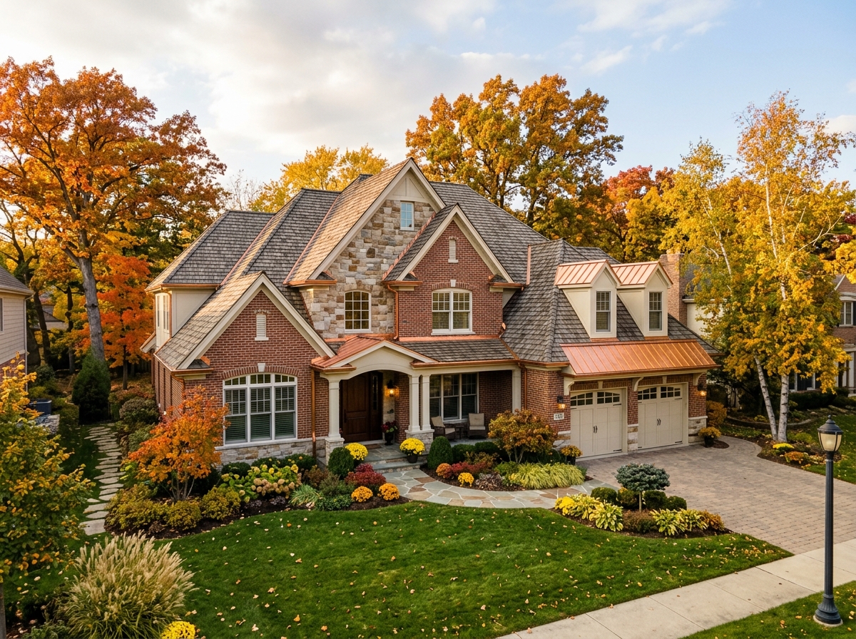 Lewisville home with composition shingles and precision flashing